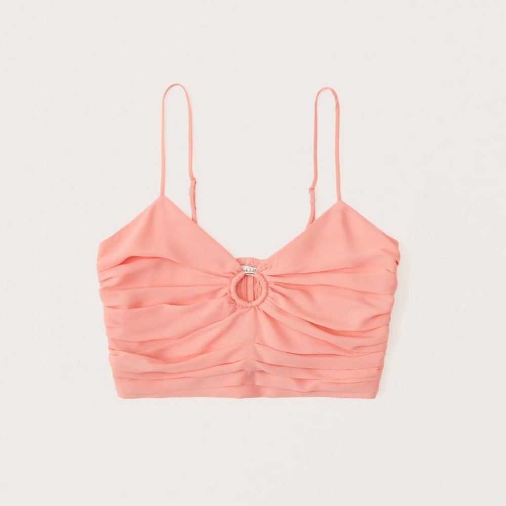 Ruched O-Ring Top - Abercrombie & Fitch - size small